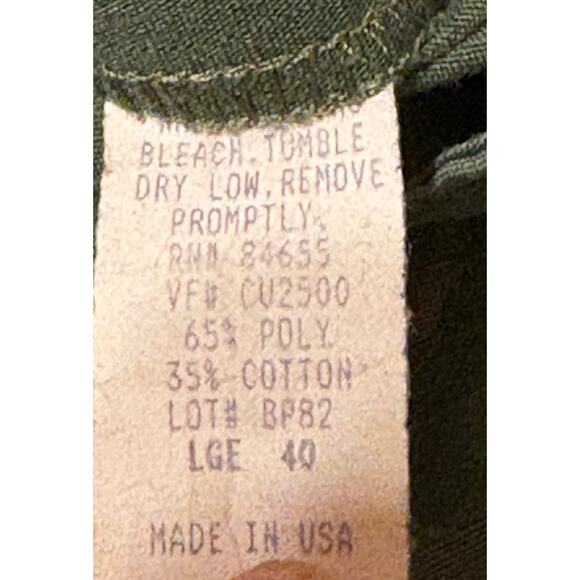 VTG Camco Military Cargo Olive Green Men’s Large 40 Ripstop Adjustable Waist USA - Picture 11 of 13